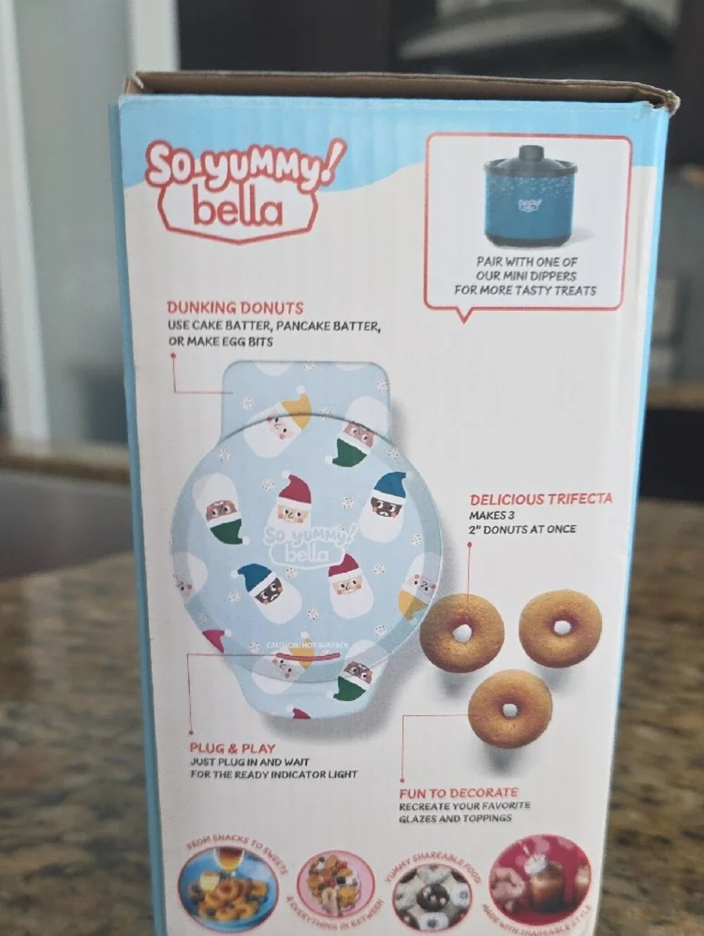 Holiday Mini Donut Maker - Light Blue